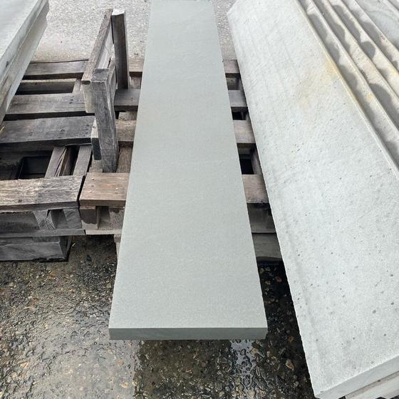 Thermal bluestone tread on a pallet ready to set